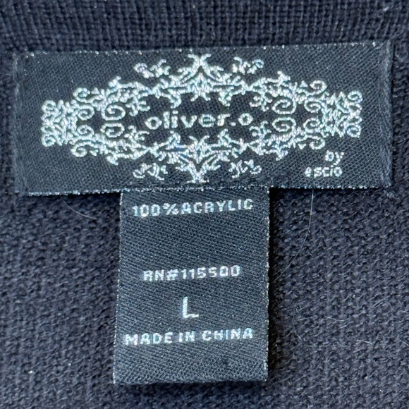 Oliver.O | Multicolored Sequins Embellished Metallic Jewel Tone Knit Sweater - Picture 15 of 16